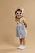 Robe manches courtes en coton bébé Marmo/bleu lavande e24 6 - vertbaudet enfant 