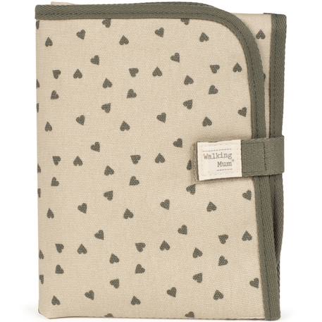 Tapis à langer coeurs poppy cannelle Cannelle, écru+Vert, écru 4 - vertbaudet enfant 