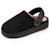 Chaussons mules suédine plateforme de 3,5 cm, confort mousse optimal Camel+Noir 7 - vertbaudet enfant 