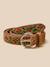 Ceinture brodée en cuir fille Camel 1 - vertbaudet enfant 