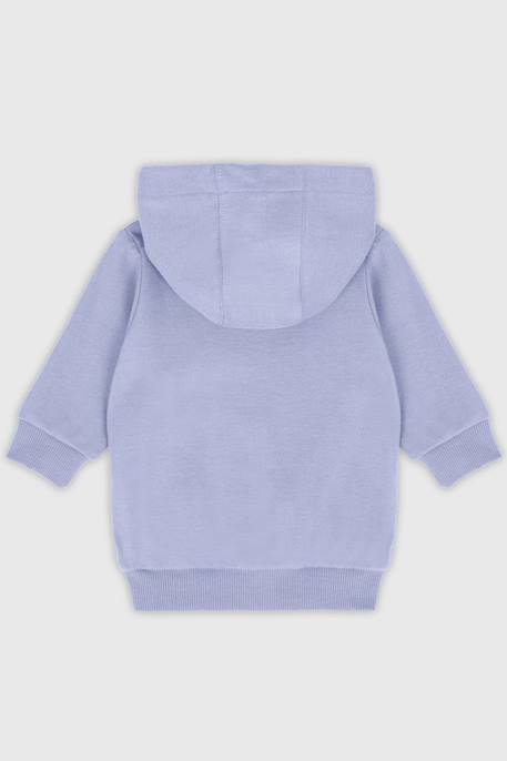 Sweat zippé en coton bébé Bleu lavande e24/blanc+Blue saphir+Dahlia+Delhi+Gris chine clair+Placid blue 2 - vertbaudet enfant 