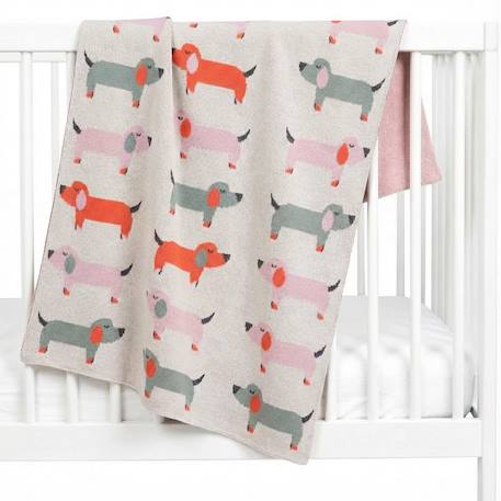 Couverture en coton bio gots Rose 1 - vertbaudet enfant 