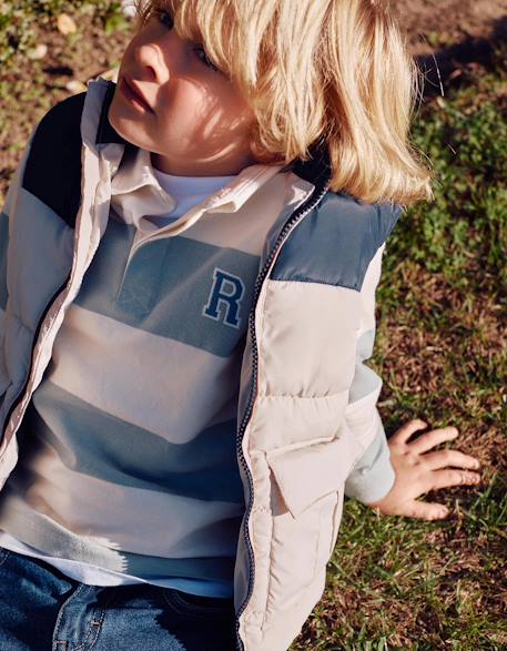 Doudoune sans manches rembourrée avec poches Beige clair 2 - vertbaudet enfant 