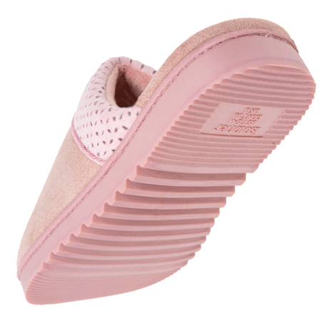 Chaussons mules ultra confortables, en suédine, semelle crantée Marine+Rose 11 - vertbaudet enfant 