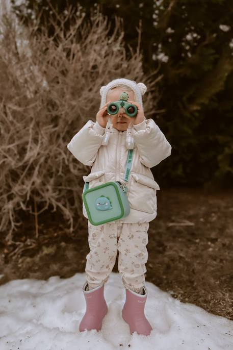 Sac pour appareil photo en silicone dino green Vert, noir, rose 4 - vertbaudet enfant 