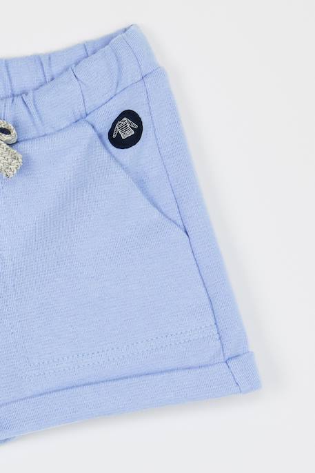 Bermuda en coton bébé Bleu lavande e24+Blue saphir+Placid blue 3 - vertbaudet enfant 