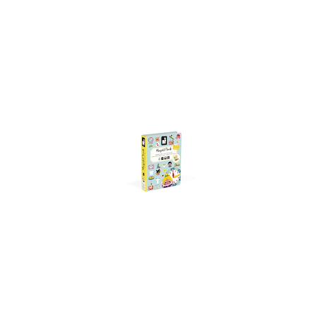 Magnéti'book j'apprends l'heure, 75 magnets Jaune 1 - vertbaudet enfant 