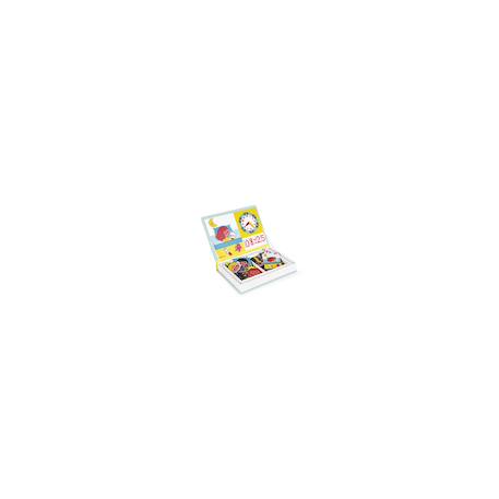 Magnéti'book j'apprends l'heure, 75 magnets Jaune 3 - vertbaudet enfant 