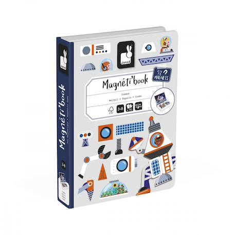 Magneti'book cosmos, 52 magnets Bleu nuit / orange 1 - vertbaudet enfant 