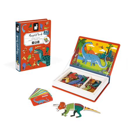 Magneti'book dinosaures, 40 magnets Orange / gris 6 - vertbaudet enfant 
