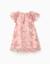 Robe à manches courtes en tulle avec fleurs 3d Rose clair 2 - vertbaudet enfant 
