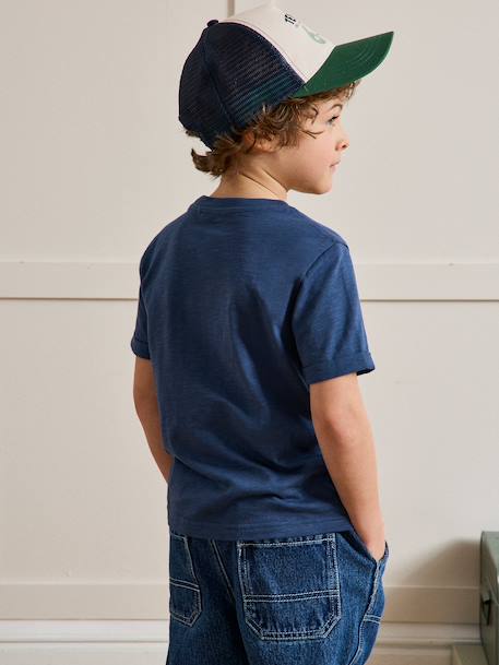 T-shirt imprimé en coton biologique Indigo 4 - vertbaudet enfant 