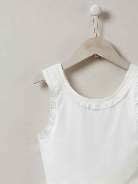 Robe charlotte - Cortège arabesque Blanc vif uni 2 - vertbaudet enfant 