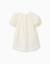 Robe à manches ballon et fleurs 3d Blanc 2 - vertbaudet enfant 