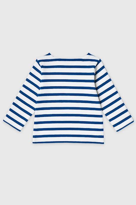Marinière en pur coton rustique bébé Blanc/lake arm+Brasier/blanc+Suie/ etamine+Tige/blanc 2 - vertbaudet enfant 