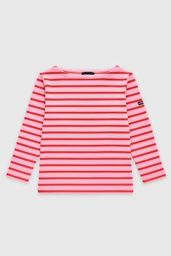 Garçon-T-shirt, polo, sous-pull-Marinière en coton épais enfant