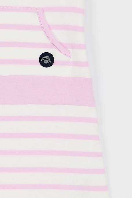 Robe en coton épais balancelle bébé Milk/mauve rose 3 - vertbaudet enfant 