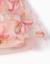 Robe à manches courtes en tulle avec fleurs 3d Rose clair 4 - vertbaudet enfant 