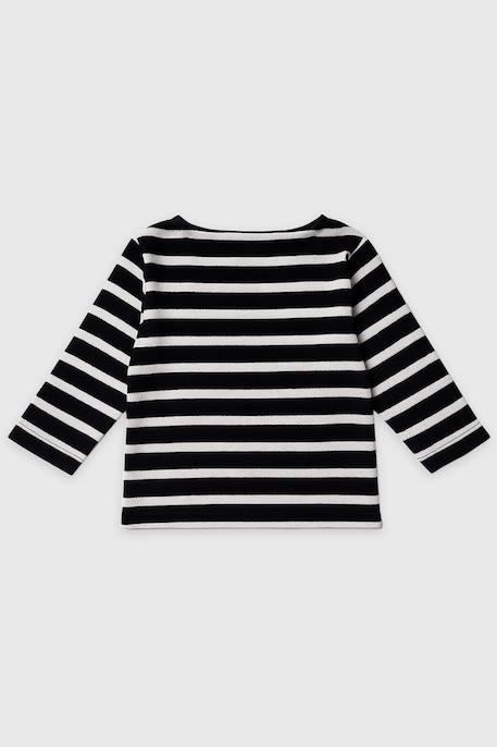 Marinière en pur coton rustique bébé Blanc/lake arm+Brasier/blanc+Suie/ etamine+Tige/blanc 6 - vertbaudet enfant 