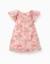 Robe à manches courtes en tulle avec fleurs 3d Rose clair 1 - vertbaudet enfant 