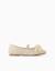 Ballerines en lin avec fleurs Beige 1 - vertbaudet enfant 