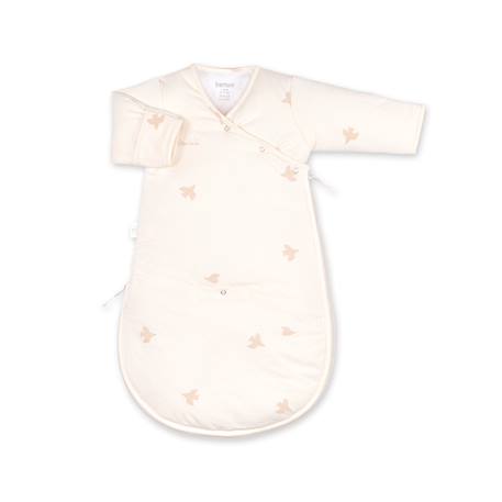 Gigoteuse avec moufles hiver  - tog 2.5 cocon moelleux Piuma ecru+Piuma moka 1 - vertbaudet enfant 