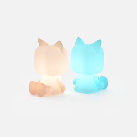 Veilleuse Animal Light - Led Multicolore Rechargeable usb-c - MOB Blanc 1 - vertbaudet enfant 