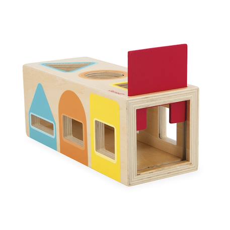 Boite à formes géométriques en bois 18 mois Multicolore 3 - vertbaudet enfant 