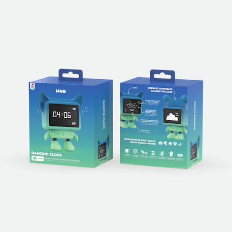 Réveil musical et enceinte bluetooth Bleu vert+Rose 6 - vertbaudet enfant 