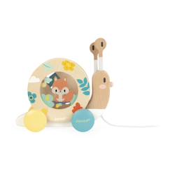 Escargot musical à promener en bois  - vertbaudet enfant