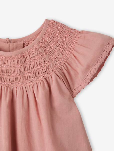Robe et bloomer bébé fille coton blush 5 - vertbaudet enfant 