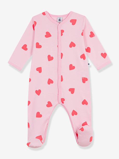 Pyjama bébé imprimé cœurs rose 1 - vertbaudet enfant 
