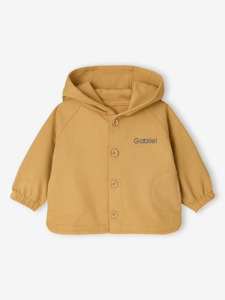 Gilet capuche bébé personnalisable jaune 4 - vertbaudet enfant 