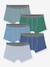 Lot 5 boxers uni Petit Bateau blanc 1 - vertbaudet enfant 