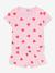 Pyjama short fille imprimé coeurs rose 2 - vertbaudet enfant 