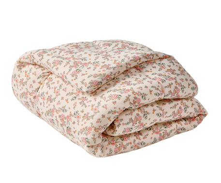 Tapis de sol / Fond de parc gaze de coton FLEURS blanc imprimé 4 - vertbaudet enfant 