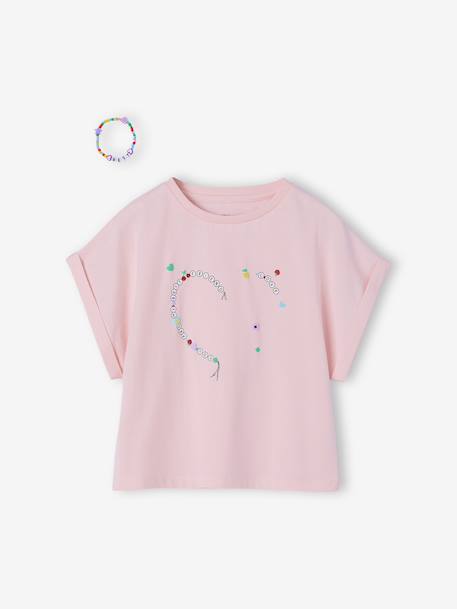 Lot T-shirt et bracelets meilleures amies lilas 8 - vertbaudet enfant 