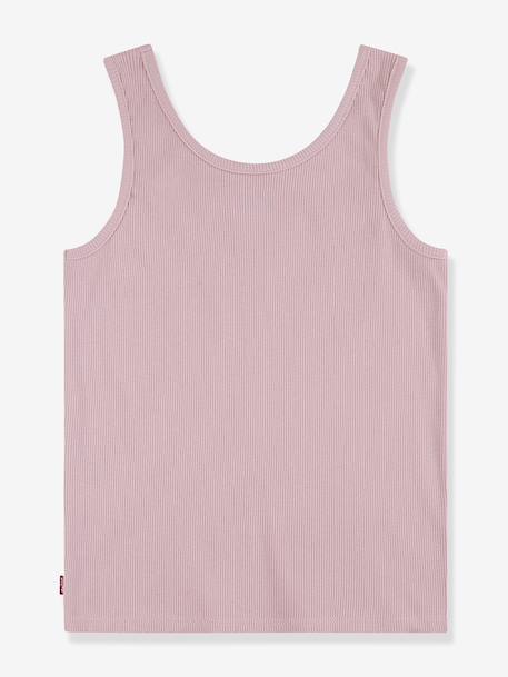 Débardeur côtelé enfant LEVIS bleu grisé+rose 5 - vertbaudet enfant 