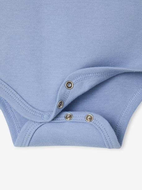Lot de 2 bodies bébé garçon sans manches bleu jean 5 - vertbaudet enfant 