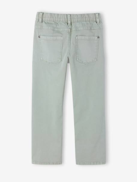 Pantalon garçon indestructible facile à enfiler beige+bleu nuit+kaki+vert sauge 18 - vertbaudet enfant 