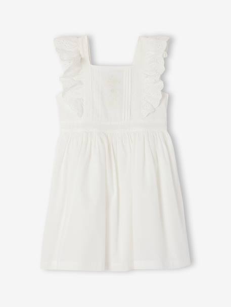 Robe patineuse volantée blanc 2 - vertbaudet enfant 