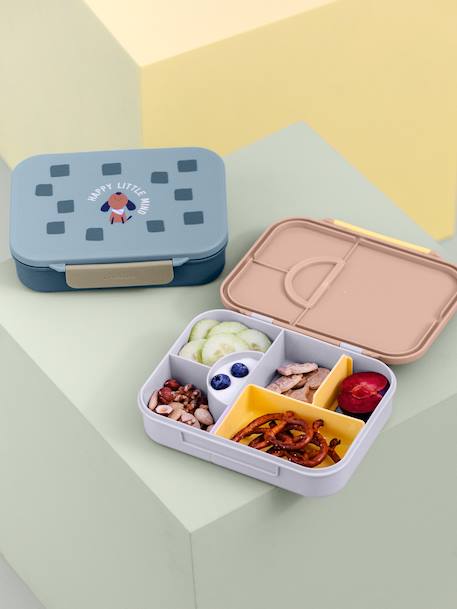 Boîte à gouter Bento Little Gang LÄSSIG bleu jean+blush+marine+mauve 3 - vertbaudet enfant 
