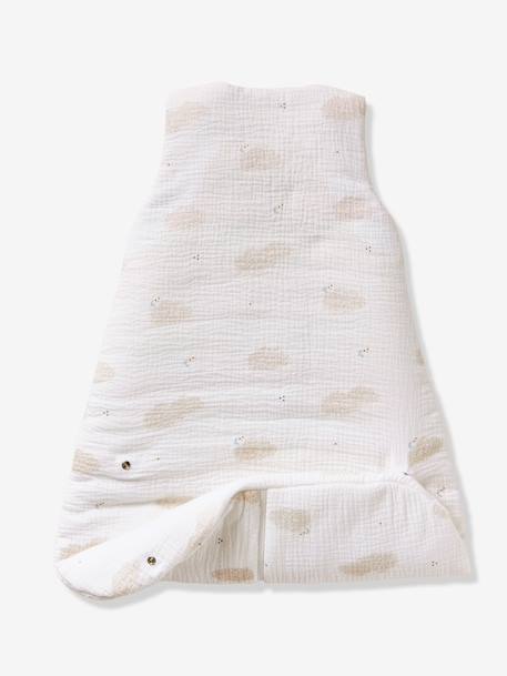 Gigoteuse sans manches ouverture centrale personnalisable DANS LES NUAGES blanc imprimé 7 - vertbaudet enfant 