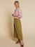 Jupe femme gaze de coton Capsule mère-fille olive 6 - vertbaudet enfant 