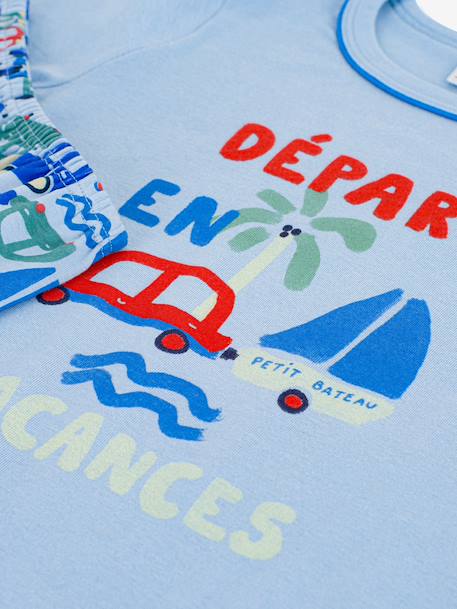 Pyjama short garçon bleu 3 - vertbaudet enfant 