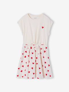 -Robe fille effet 2 en 1