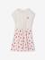 Robe fille effet 2 en 1 blanc imprimé+écru+marine+vanille 15 - vertbaudet enfant 