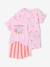 Lot 2 pyjashorts manches courtes fille rose 2 - vertbaudet enfant 