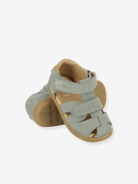 Sandales scratch Pika Shoo Pom bleu ciel 4 - vertbaudet enfant 