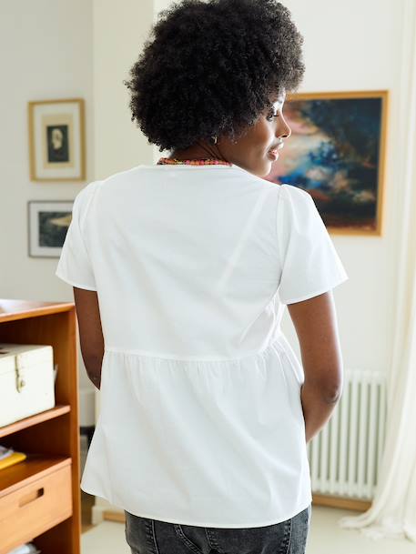 Chemisier allaitement grossesse blanc 5 - vertbaudet enfant 